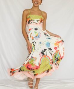 wonderland fairy midi dress